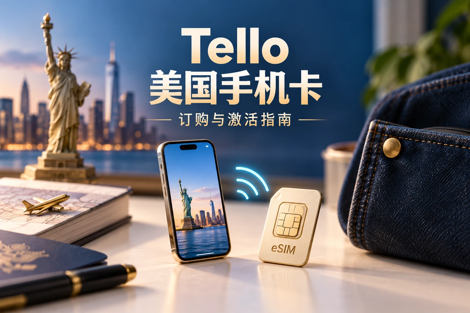 Tello 美国手机卡:手机与 eSIM 主题封面