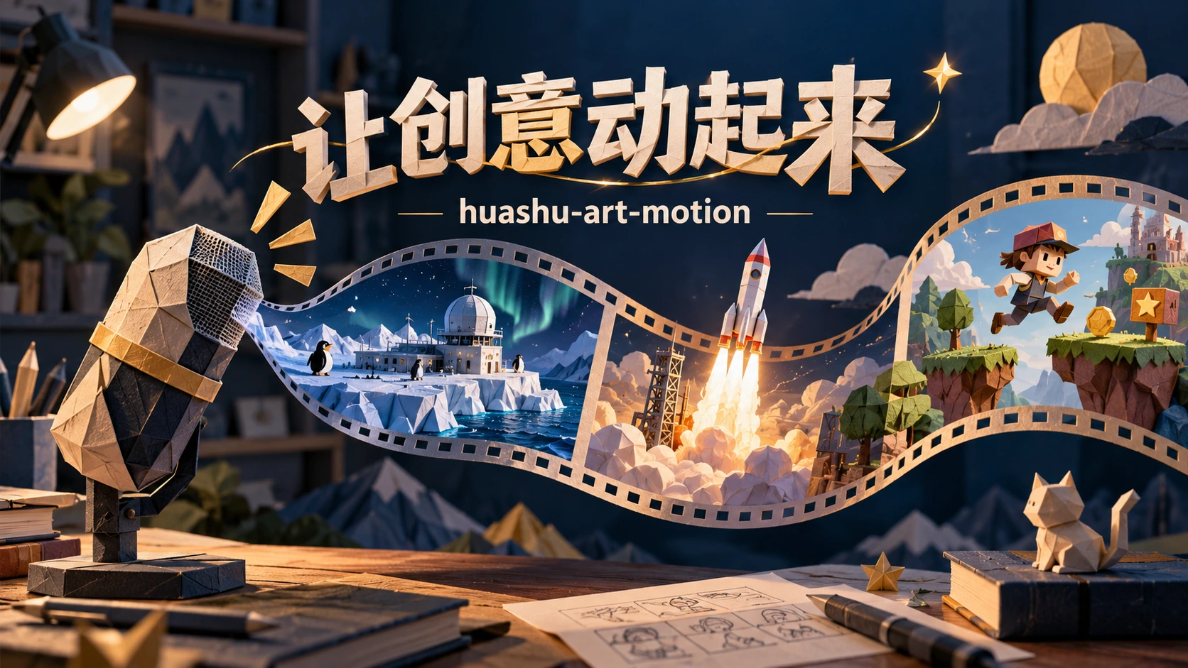 让创意动起来：纸艺麦克风与胶片串联科普、火箭和游戏场景